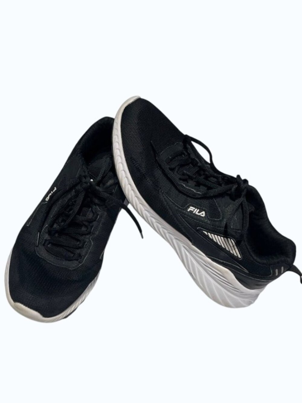 FILA Trazoros Energized 2 Black Athletic Running Shoes Sneakers size 9.5